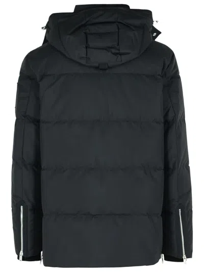 Moose Knuckles Cloud 3q Black Padded Parka In Metal