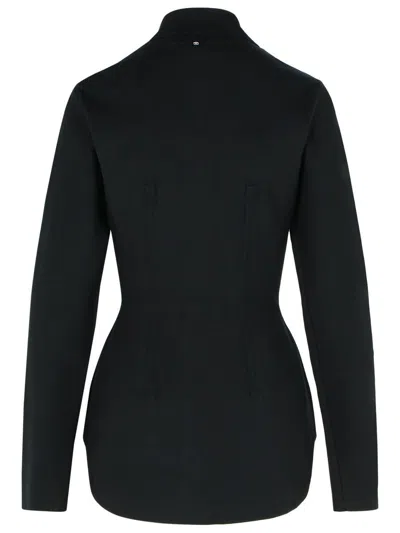 Sportmax Cardigan With Collared Design And Long Sleeves In Black