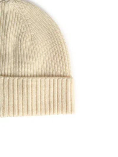 Seven Gauge Ribbed Turn-up Beanie In Neutral