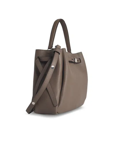Tory Burch 'romy' Bucket Bag In Brown