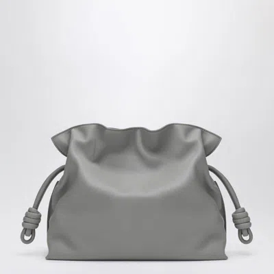 Loewe X Albers Flamenco Medium Clutch Bag In Nappa Leather In Gray