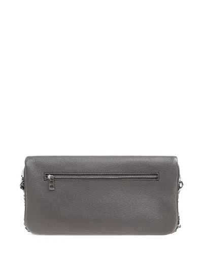Zadig & Voltaire Zadig&voltaire Rock Grained Leather Bags In Gray