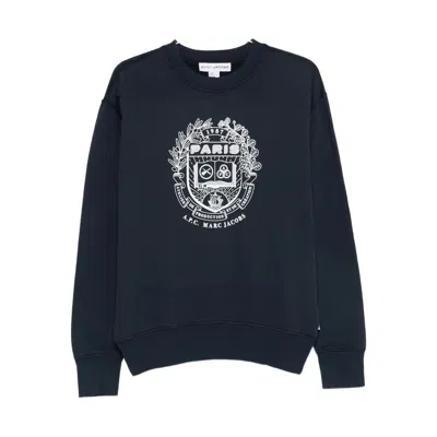 A.p.c. X Marc Jacobs Sweatshirts In Black