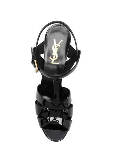 Saint Laurent Tribute Leather Sandals In Animal Print