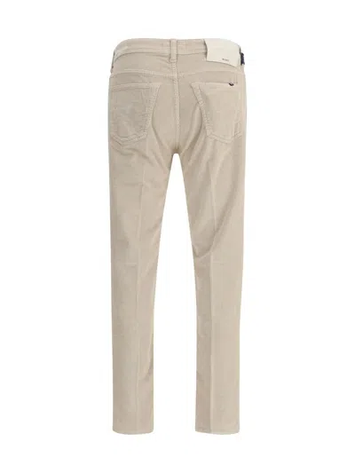 Jacob Cohen Five-pocket Corduroy Trousers In Neutral