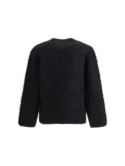 Séfr Haru Sweater Black Alpaca In Black