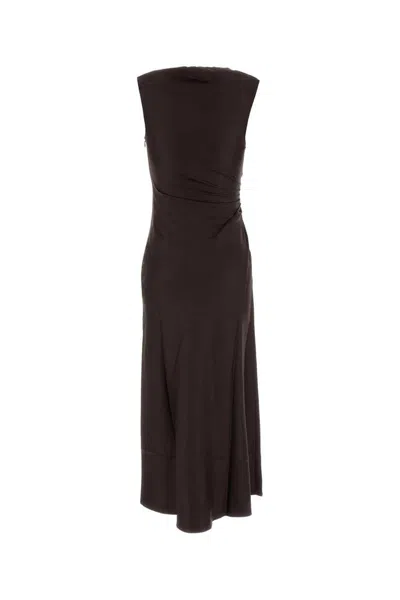 Loulou Studio Dress In Brown