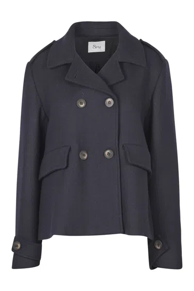 8pm - Coat - 460216 - Blue In Blue