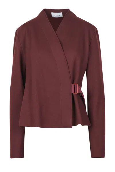Niū Niu - Jacket - 460353 - Bordeaux In Burgundy