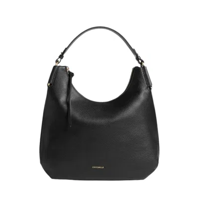 Coccinelle Leather Tote Bag In Black