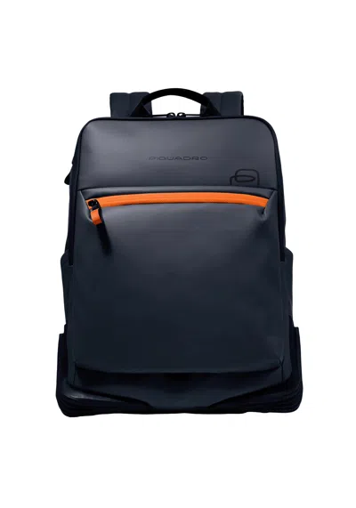 Piquadro Water-resistant Laptop Backpack In Blue