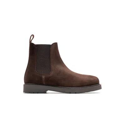 Selected Men's Boot  Suede Chelsea Boot In Brown