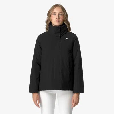 K-way Dorel Bonded Padded - Hooded Jacket In Black