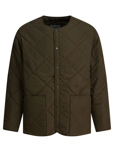 Barbour X Kaptain Sunshine Quilted Jacket Jackets Brown In Green