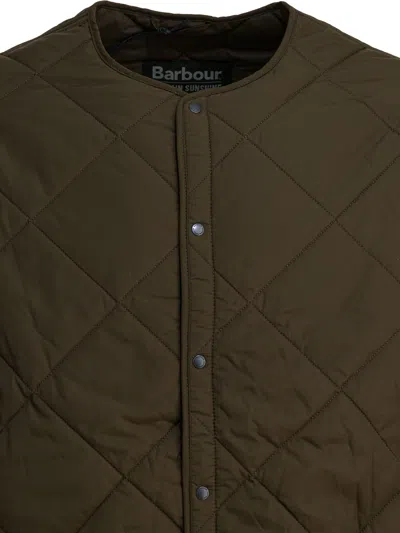 Barbour X Kaptain Sunshine Quilted Jacket Jackets Brown In Green