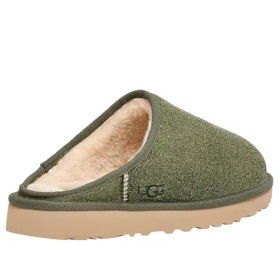 Ugg Classic Slip-on Shaggy 'deep Shade' In Green