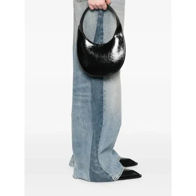 Coperni Crescent-shaped Black Nylon Shoulder Bag
