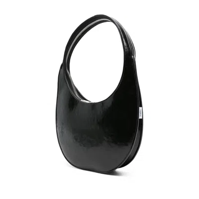 Coperni Crescent-shaped Black Nylon Shoulder Bag