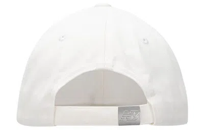 New Balance Logo Baseball Cap 'white' In Brown