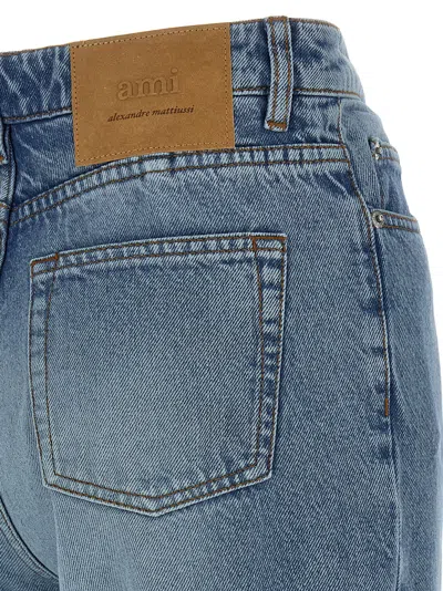 Ami Alexandre Mattiussi Straight-leg Denim Pants With Subtle Fading In Blue