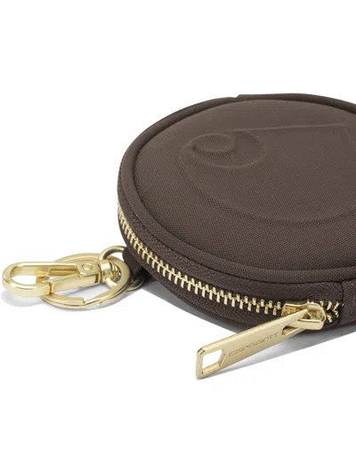 Carhartt Clarton Zip Wallet Wallets & Card Holders Brown In Black
