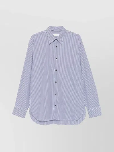 Dries Van Noten Croomd Shirt In Blue