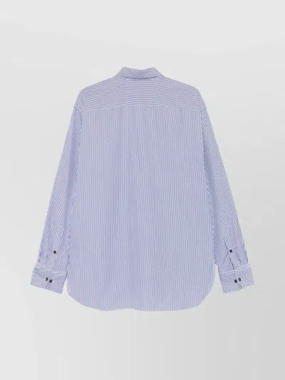 Dries Van Noten Croomd Shirt In Blue