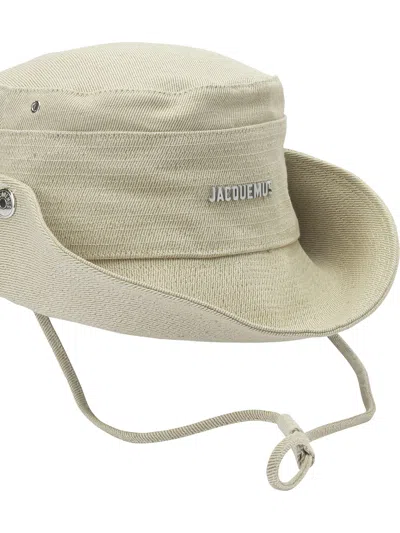Jacquemus "de-nîmes" Bucket Hat In Gray