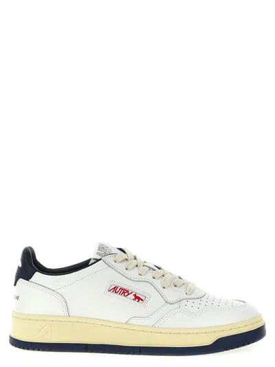 Autry X Maison Kitsune Medalist Low Top Sneakers In White