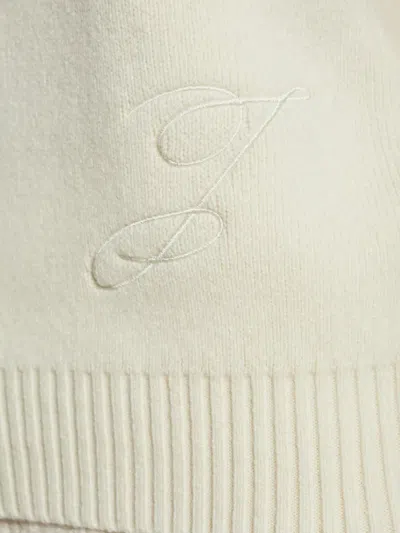Jacquemus Off White Virgin Wool La Maille Pallone Pullover In Neutral