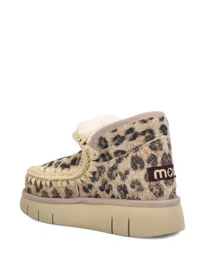 Mou Eskimo Bounce Sneaker Boots In Brown