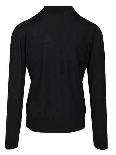 Filippo De Laurentiis Fullzip Cardigan Knitwear Blue In Black