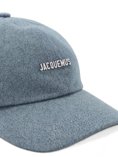 Jacquemus Gadjo Denim Baseball Cap With Logo Plaque