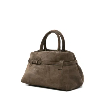 Manu Atelier Green Tote Bags In Green
