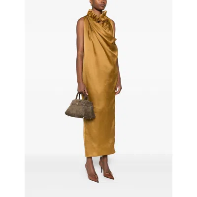 Manu Atelier Green Tote Bags In Green