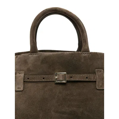 Manu Atelier Green Tote Bags In Green
