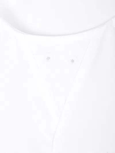 Saint Laurent White Sleeveless Satin-finish Silk Top In Beige