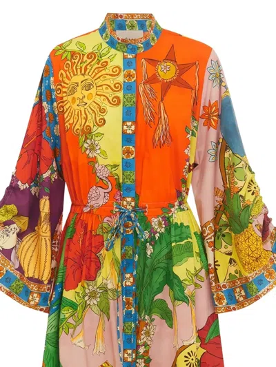 Alemais Tiger Hemdkleid In Multi