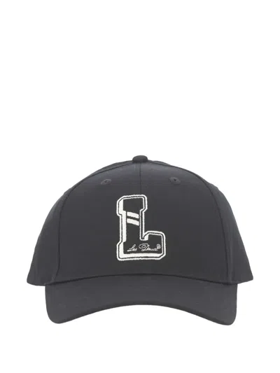 Les Deux 'l' Patch Hat In Black