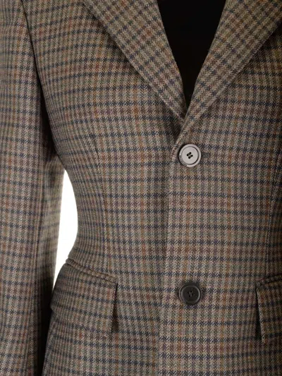 Balenciaga Hourglass Jackets Brown In Brown