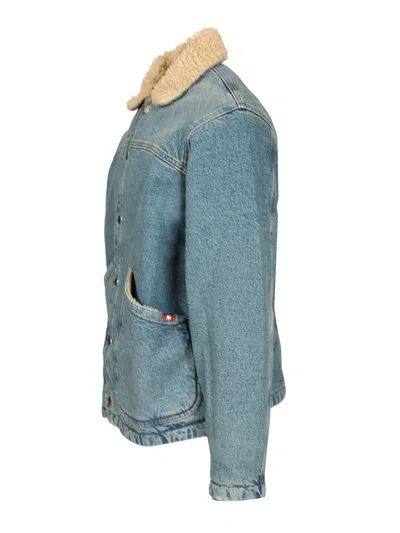 Amish Paninaro Denim Jacket In Blue