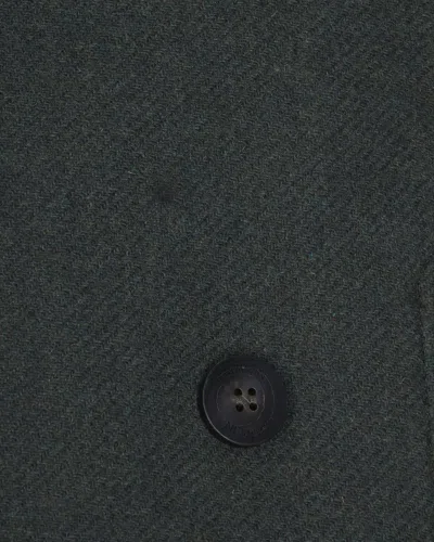 Camplin Double-breasted Wool Blend Peacoat In Green