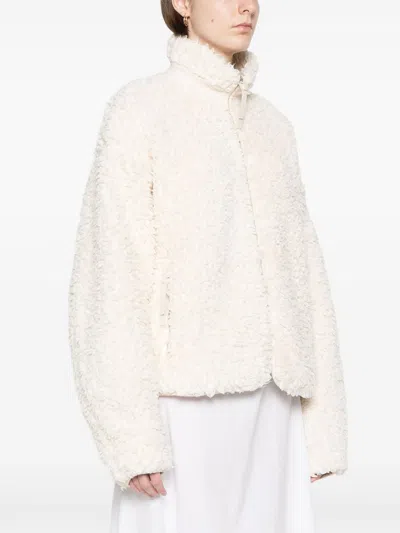 Jil Sander Plus Jackets Light And Natural In White