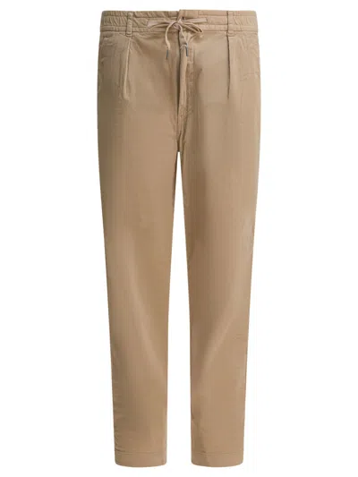 Polo Ralph Lauren Luxe Velvet Lateef Trousers Pockets In Brown