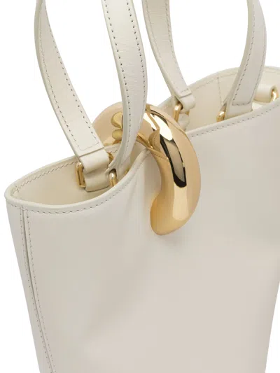 Jacquemus Structured Shoulder Bag Detachable Strap In White