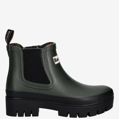 Barbour Halton Waterproof Chelsea Rain Boot In Green