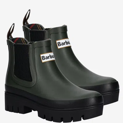 Barbour Halton Waterproof Chelsea Rain Boot In Green