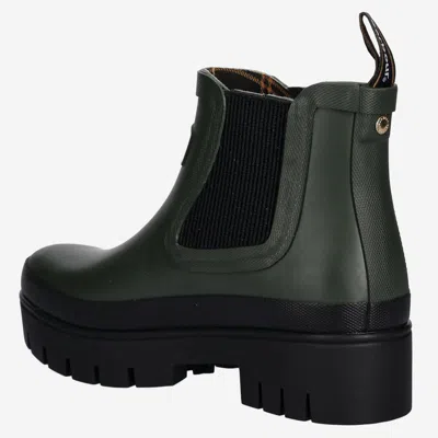 Barbour Halton Waterproof Chelsea Rain Boot In Green
