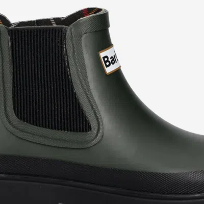 Barbour Halton Waterproof Chelsea Rain Boot In Green