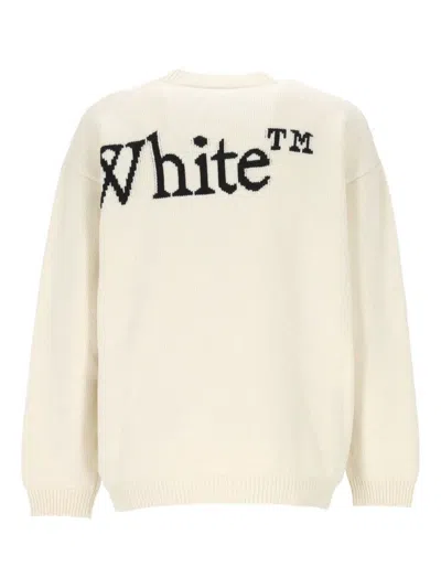 Off-white Bookish Sweater In White